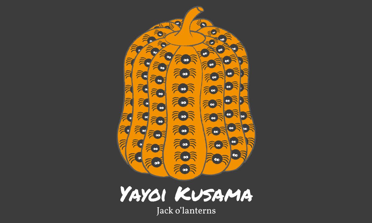 Yayoi Kusama Inspired Jack o'lanterns Creative Printable Worksheets