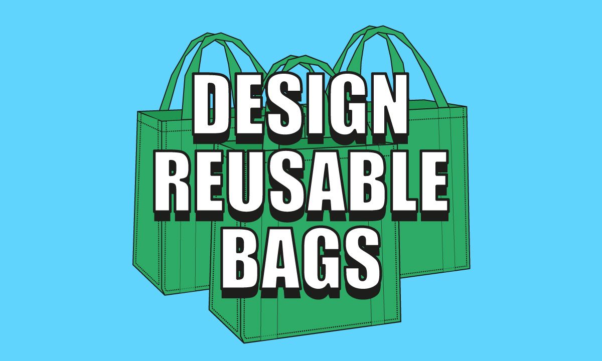 Design Reusable Bags Creative Printable Worksheets for Kids