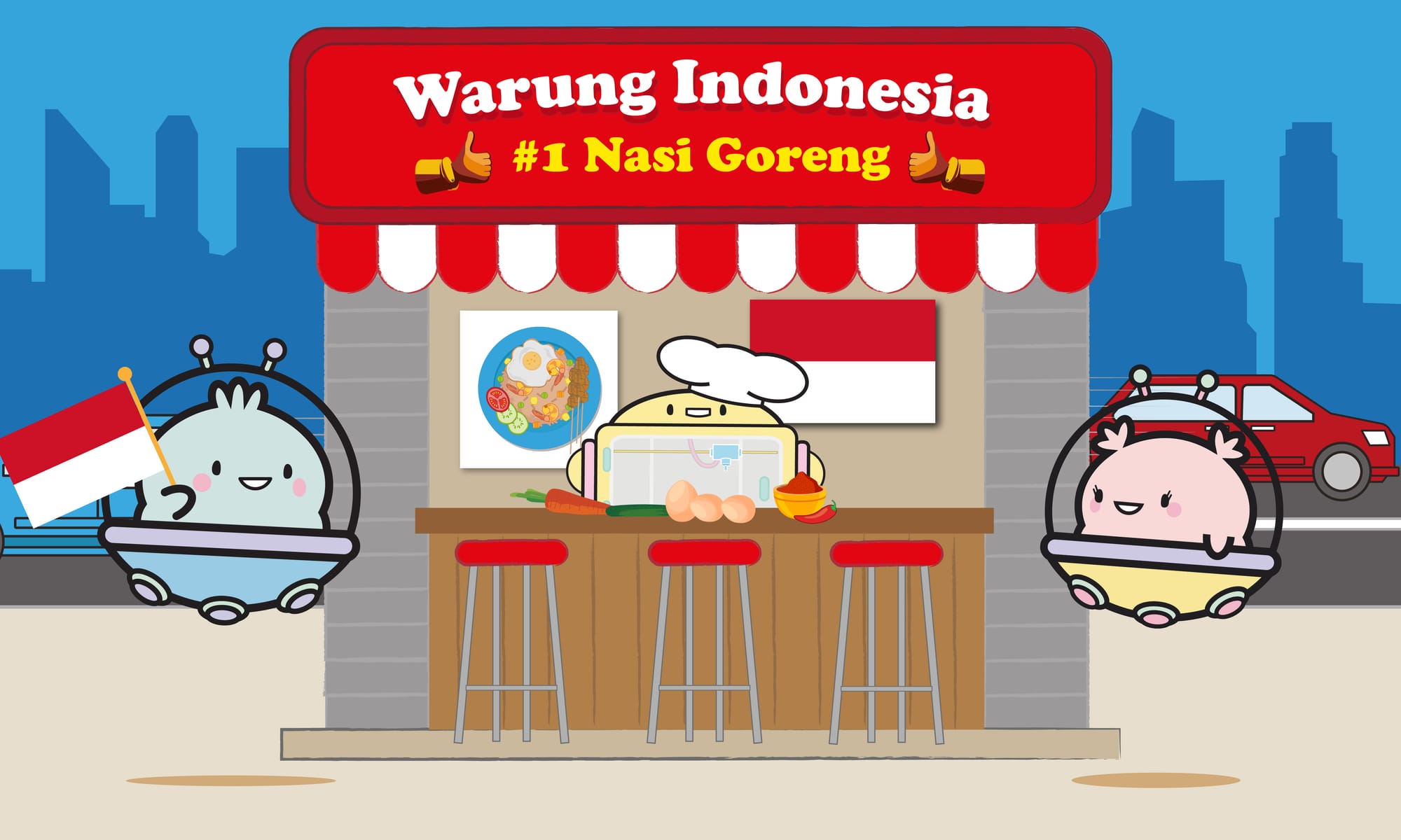 Cut & Paste Your Own Nasi Goreng: Printable Activity