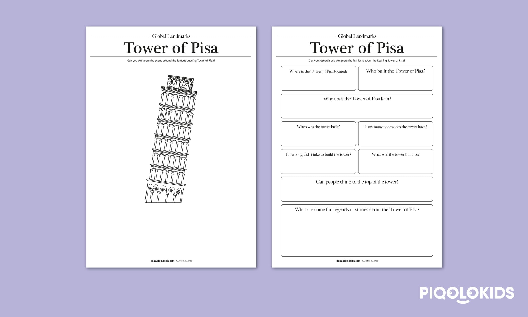 Global Landmarks: Tower of Pisa