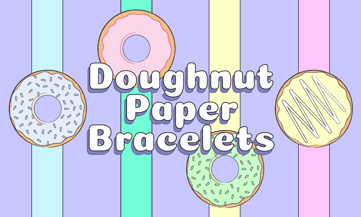 Make Doughnut Paper Bracelets