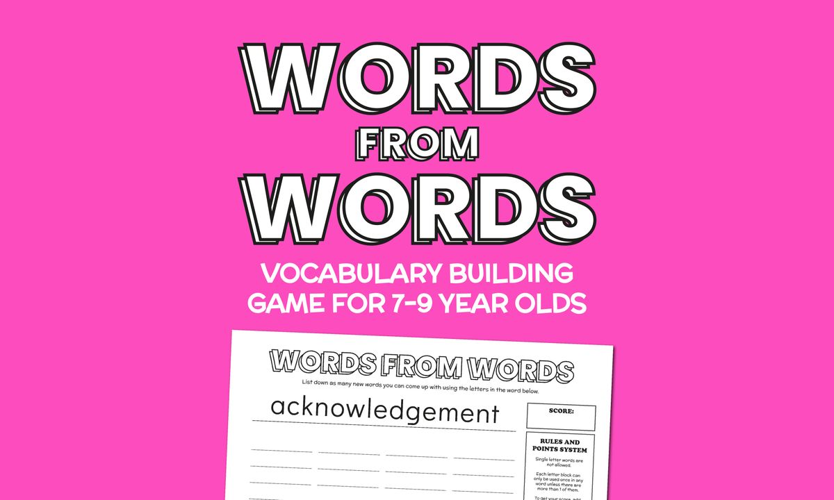 Words from Words: Vocabulary Game