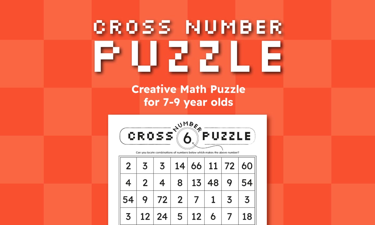 Cross-Number Puzzle: Creative Math Activity