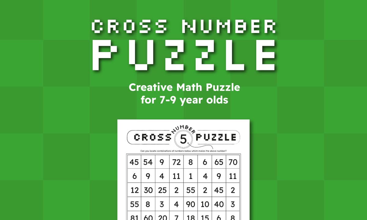 Cross-Number Puzzle: Creative Math Activity