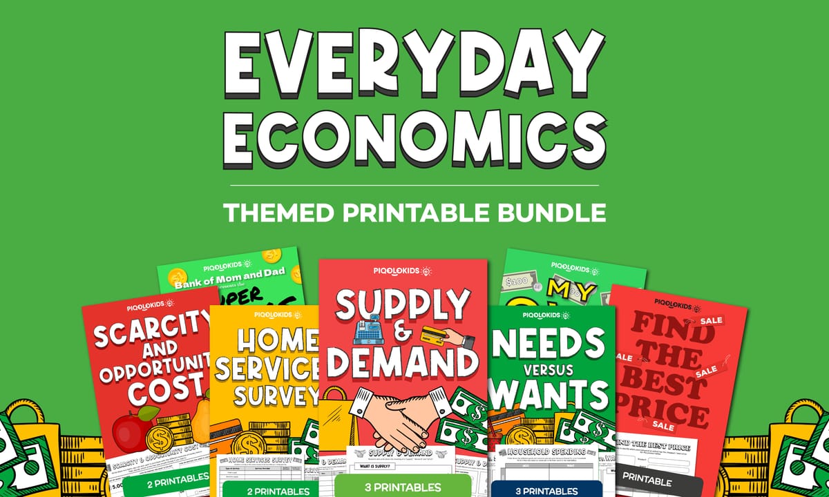 Everyday Economics for Kids: Elementary Printable Bundle