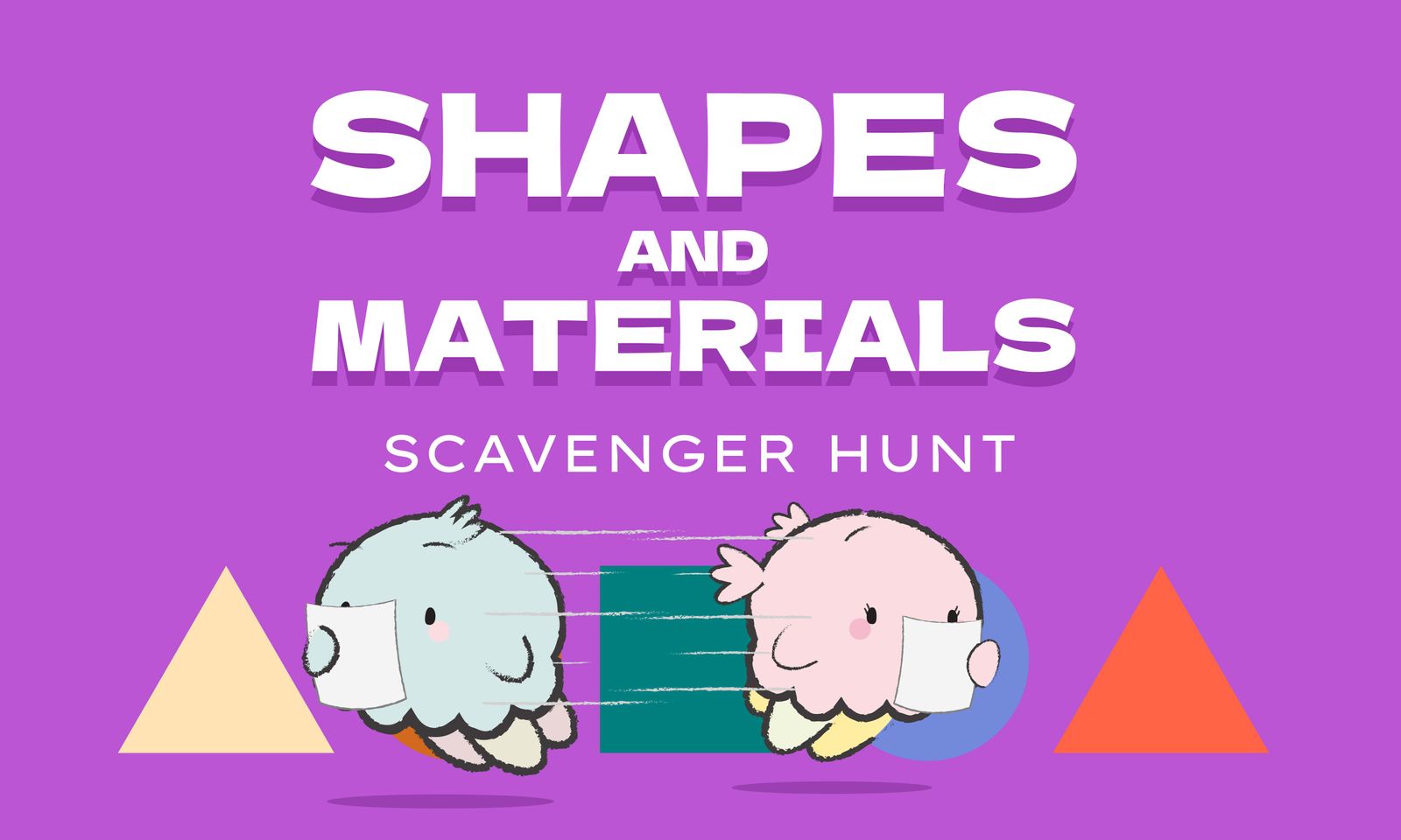 Shapes & Materials Scavenger Hunt: Creative Printable Activity for Kids
