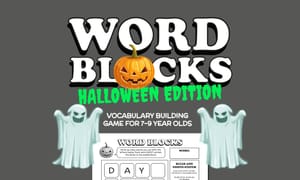 Word Blocks: Halloween Edition -Vocabulary Game