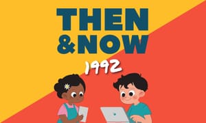 Write About Then & Now - Creative Social Studies Elementary Printable