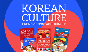 Learn Korean Culture Through Art: An Elementary Printable Activity Bundle