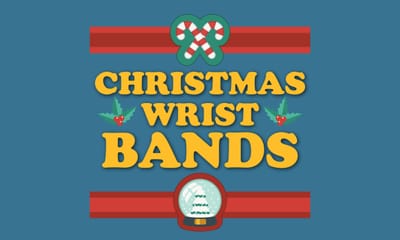 Merry Christmas Festive Wristbands
