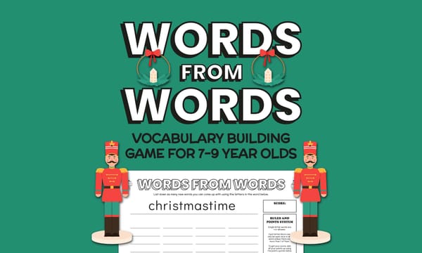 Words from Words: Vocabulary Game - December Edition