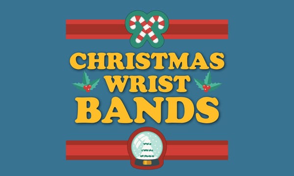 Merry Christmas Festive Wristbands
