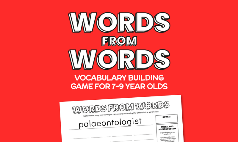 Words from Words: Vocabulary Game