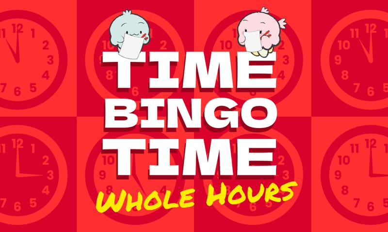 Time Bingo: Whole Hours