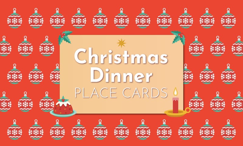 Design Christmas Dinner Place Cards