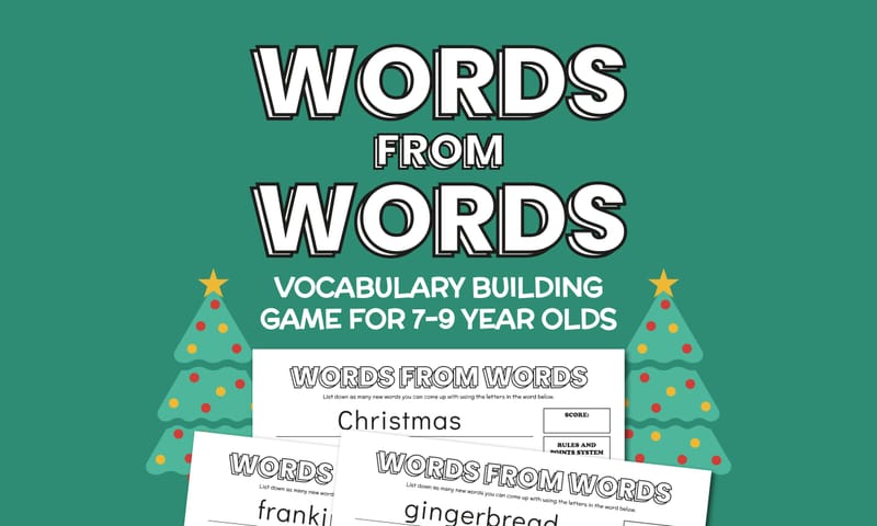 Words from Words: Vocabulary Game - Xmas Edition