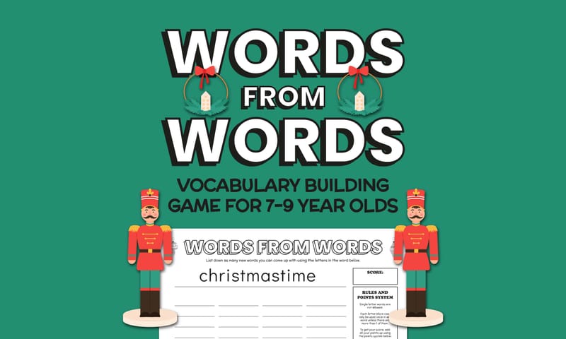 Words from Words: Vocabulary Game - December Edition