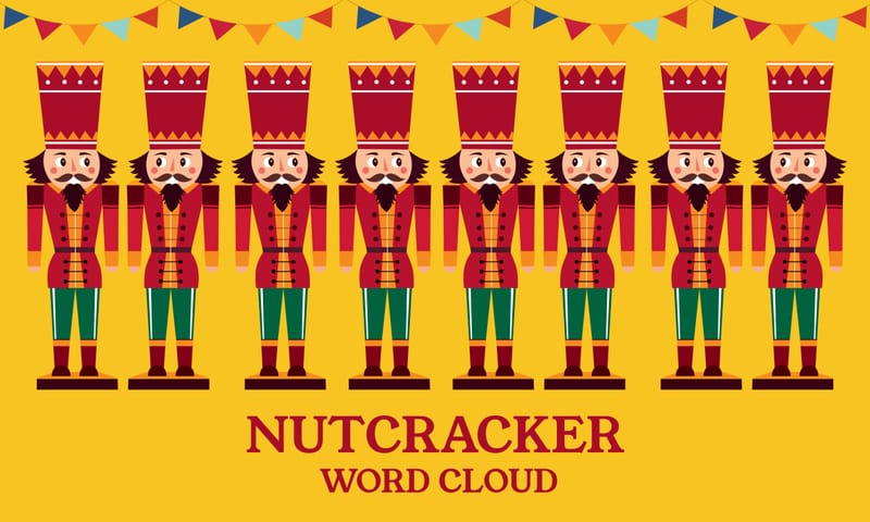 The Nutcracker: Festive Word Cloud
