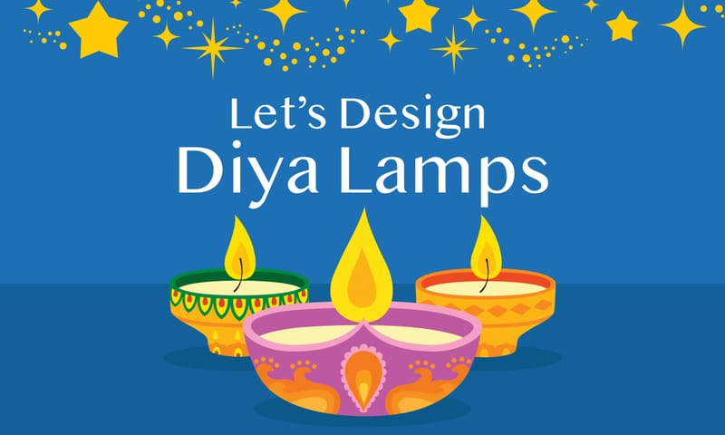 Let's Design Diya Lamps