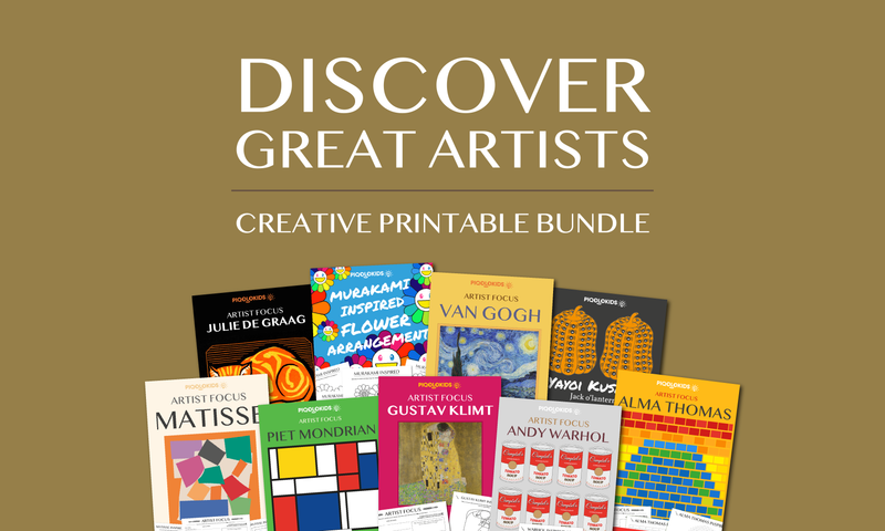 Discover Great Artists Through Colouring: Creative Printable Bundle