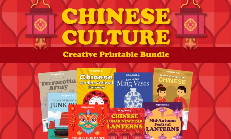 Exploring Chinese Culture Creatively: Printable Bundle for Elementary