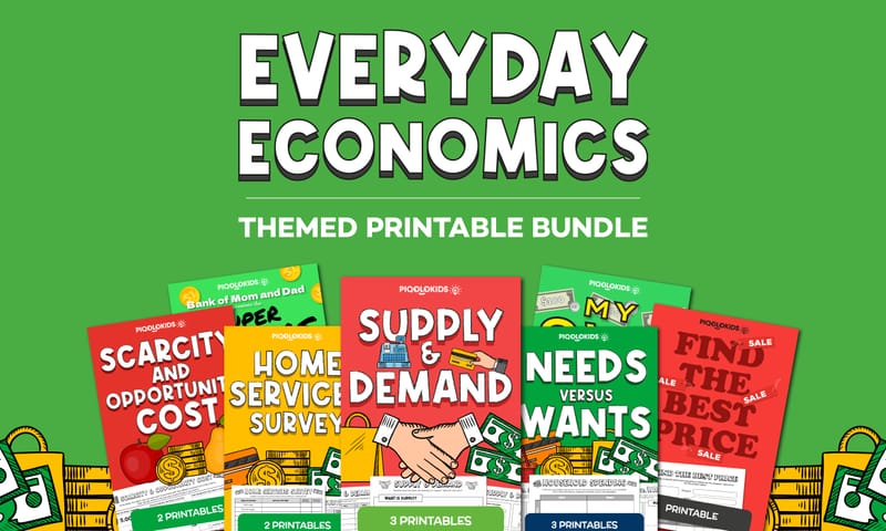 Everyday Economics for Kids: Elementary Printable Bundle